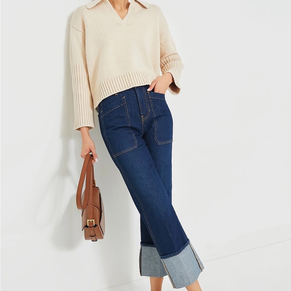Tuckernuck Sandstone Brenna Polo Sweater - Picture 2 of 11